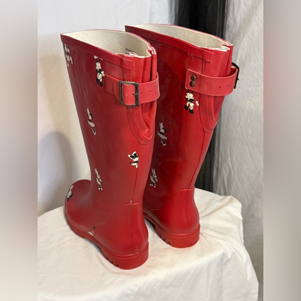 Torrid Red Cartoon Print Rain Boots - Picture 4 of 9